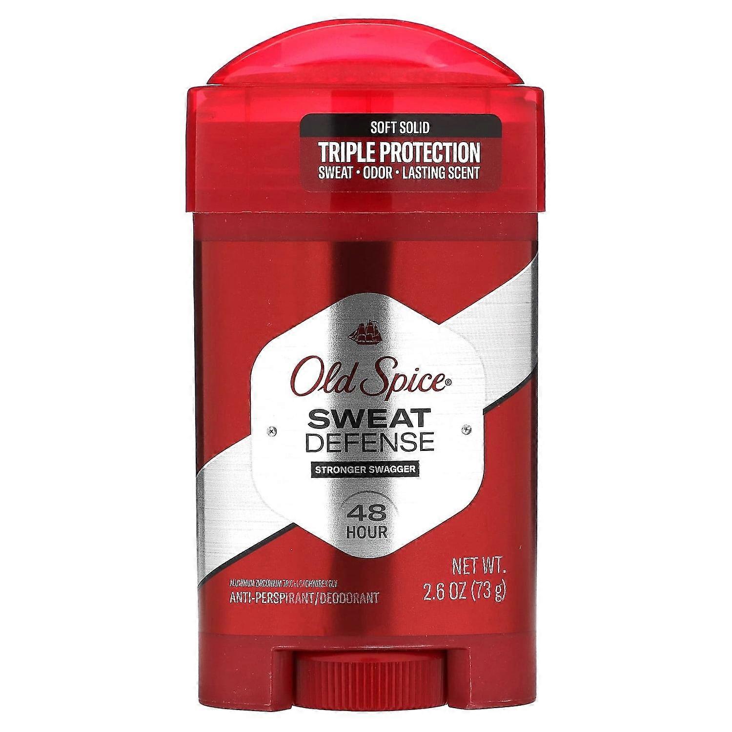 Old Spice, Sweat Defense Anti-Perspirant Deodorant, Soft Solid, Swagger, 2.6 oz (73 g)