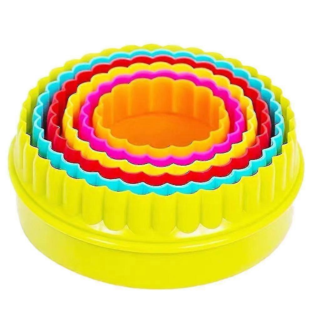 Two Side Round Cookie Cutters ,biscuit Cutters And Fondant Cake Cutters, Assorted Color