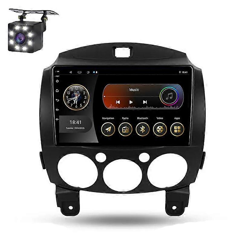 Car Radio Android 14 For Mazda 2 DE 2007 - 2014 Multimedia Player Stereo