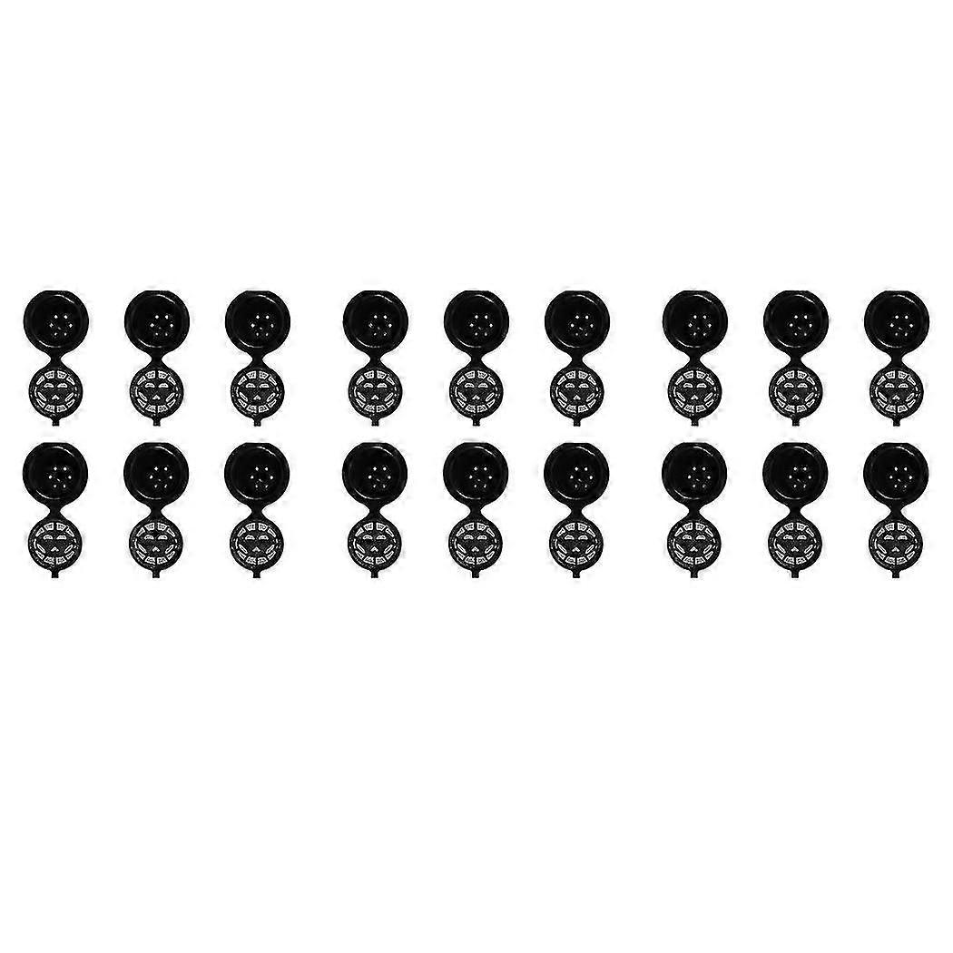 Reusable Capsules Filter Compatible With Coffee Machines With Coffee Spoon Brush (18, Black)