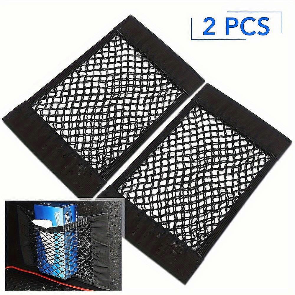 Cargo Storage Mesh Net - Net Pocket for Cars, RVs, and Campers - Universal Fit and Durable Elastic Netting for Trunks