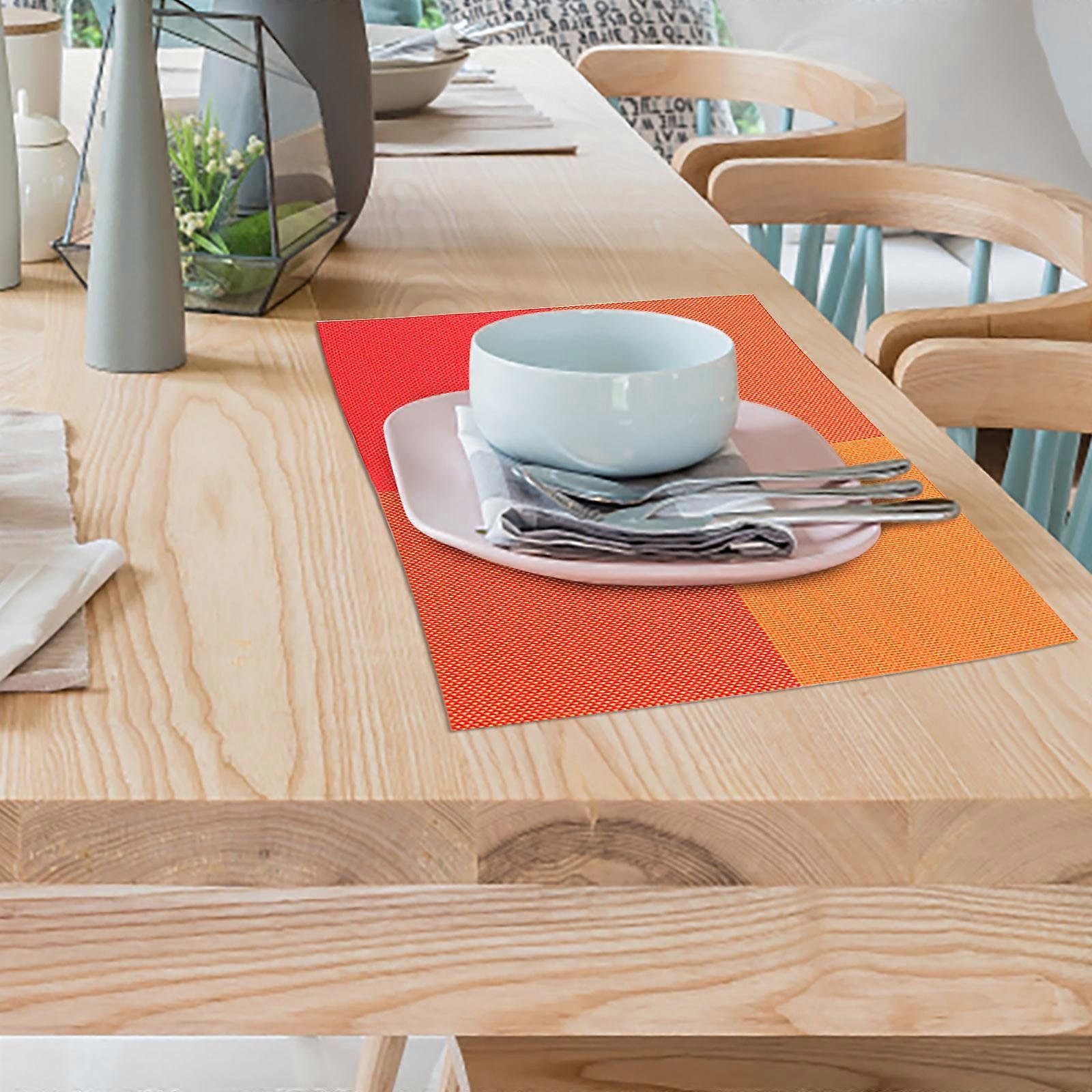 Table à manger Sets de table Sets de table Sets de table faciles à nettoyer Essuyables Lavables Modernes Sets de table à manger Cuisine Table à manger Intérieur Valentine Décorations