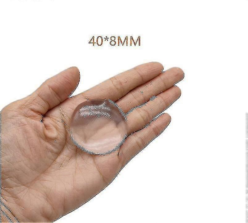 8pcs Door Knob Wall Shield, Transparent Round Soft Rubber Wall Protector