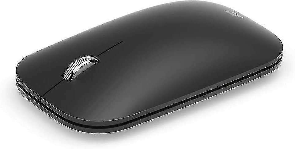 Modern Mobile Mouse, Black - Comfort Right/left Handed Design With Metal Scroll Wheel, Wireless, Bluetooth For Pc/laptop/desktop