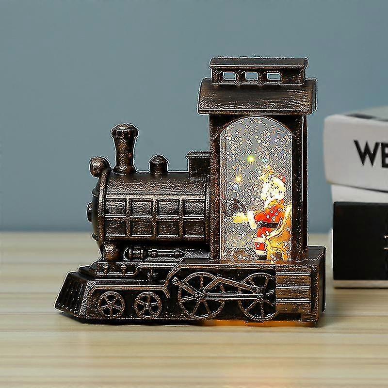 Tren de linterna de bola de nieve de Navidad,Tren de Navidad a pilas Tren de Navidad Bola de nieve de tren de Navidad