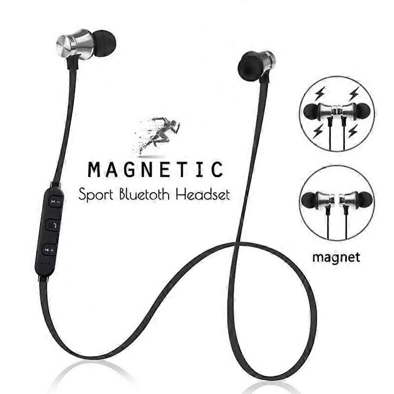 Wireless Magnetic Bluetooth Earphone Handsfree Headset With Microphone
