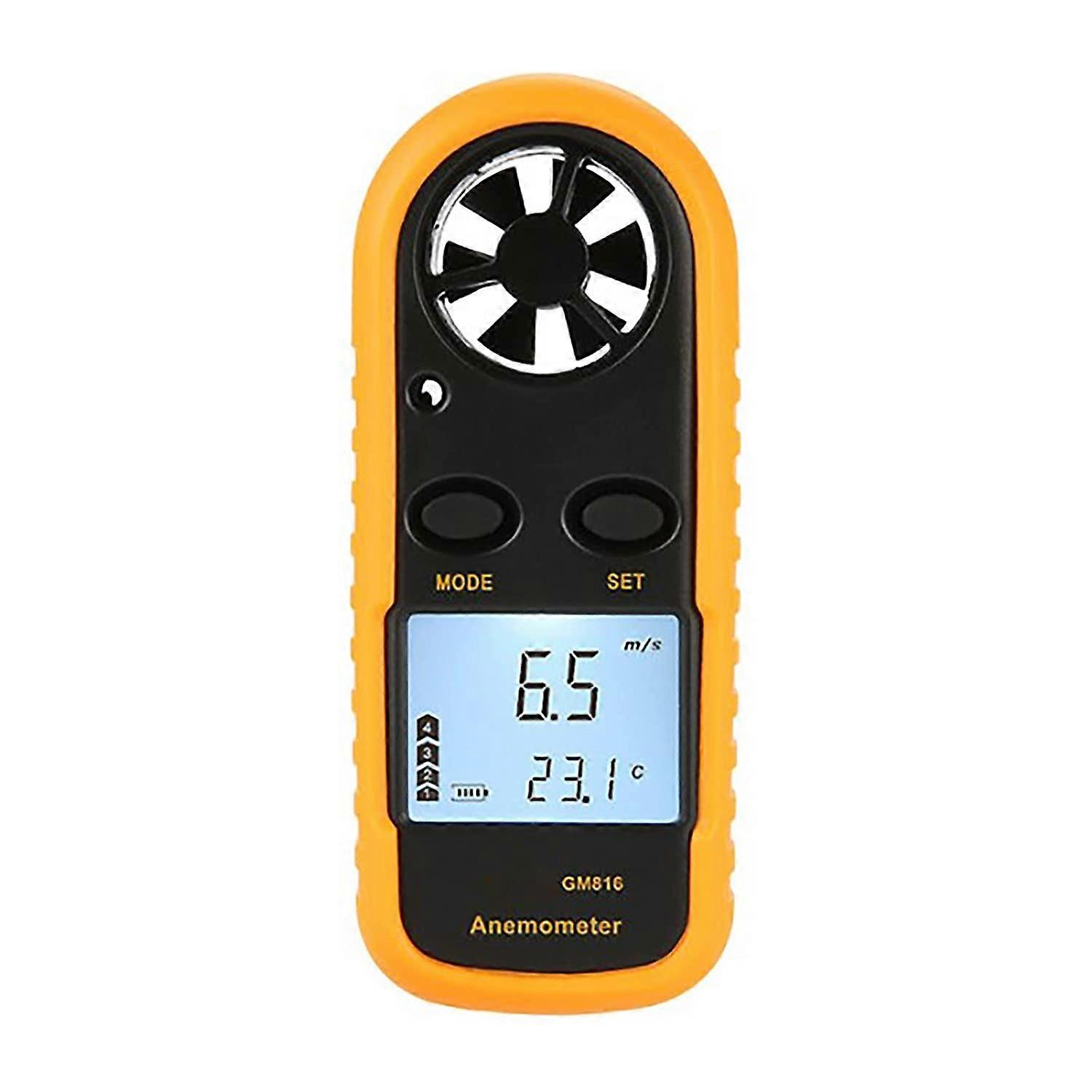 Wind Speed Meter Chill Tester Velocity Gauge Digital Anemometer for Industry Agriculture  -10~45, that is, 14~113. 