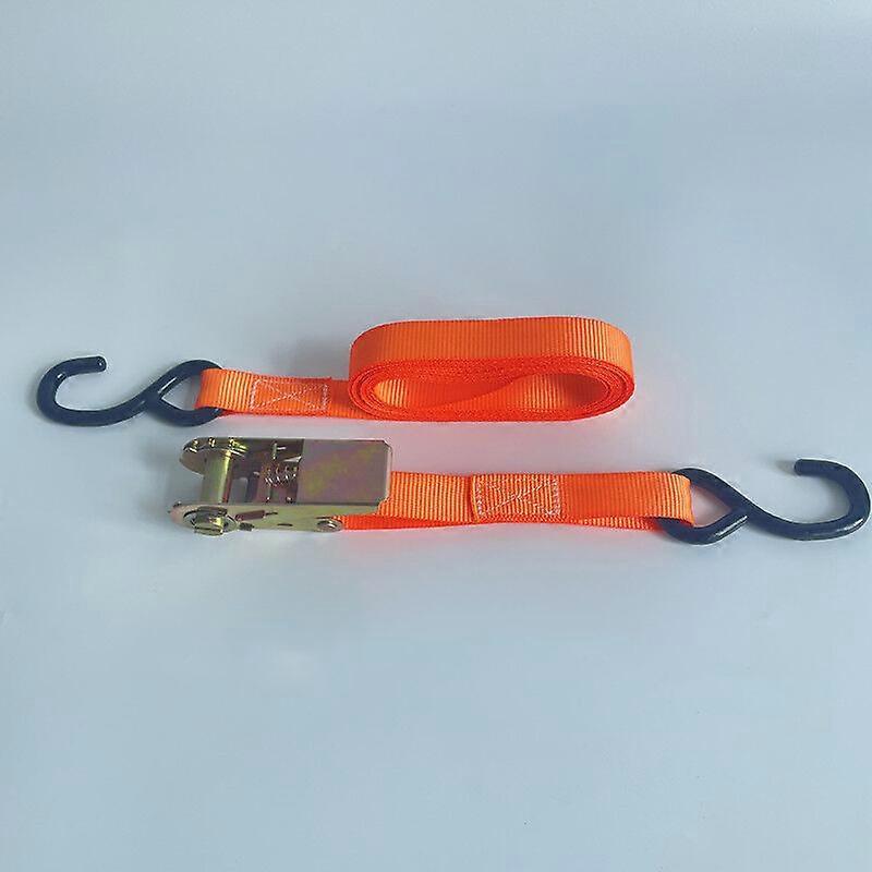 Polyester lashing strap with ratchet tension hook - 5m x 25mm 800kg