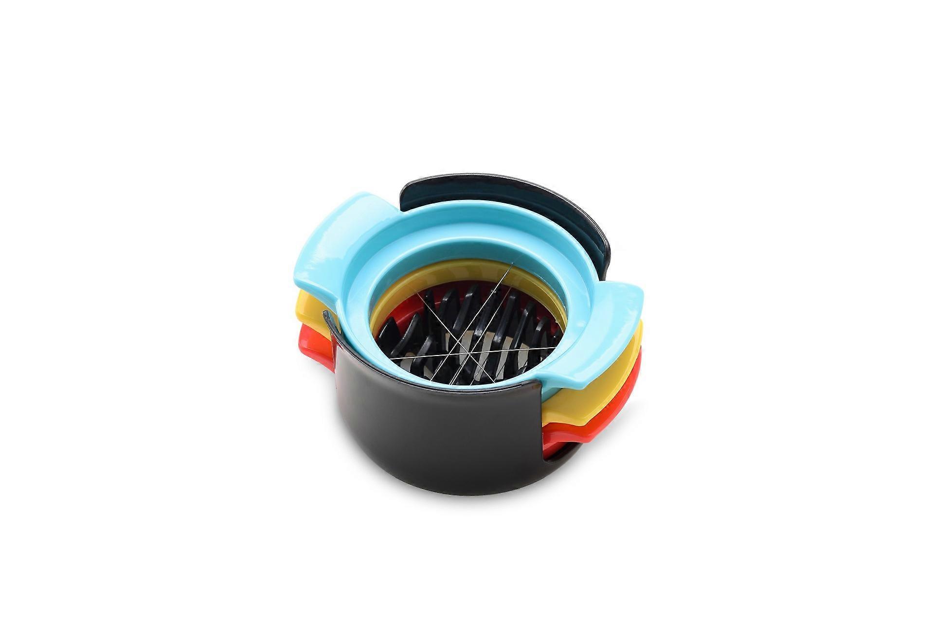 Egg Slicer for Boiled Eggs, Upgraded 3 in 1 Multifunctional Egg Slicer, Strawberry Slicer, Sturdy Stainless Steel Wire