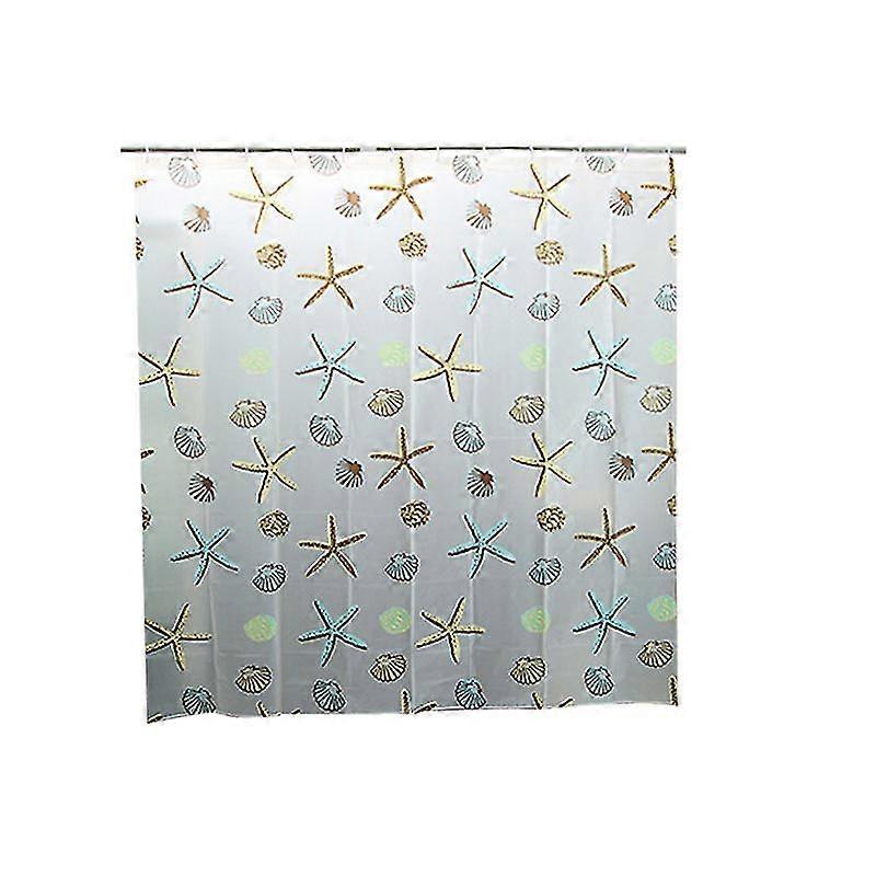 Starfish Waterproof Shower Curtain