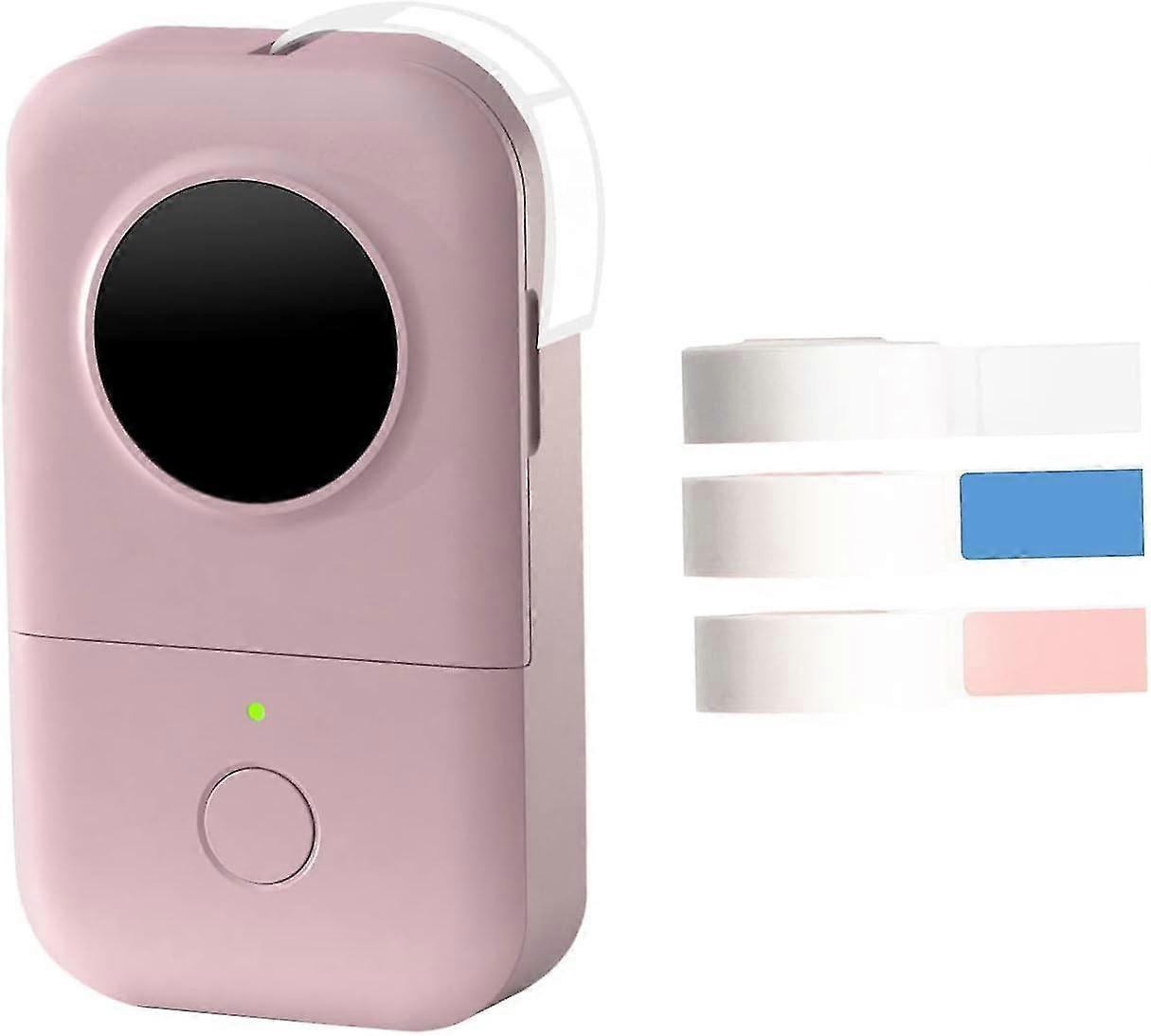 Portable Wireless Label Printer 203 Dpi 6/12/14/15 Mm Label Width Bt Application Connection Multiple Language Support Home And Office Labels