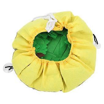 Dog Sniffing Pad Interactive Adjustable Feeding Mat for Puppy and Cat Boredom Relief Yellow