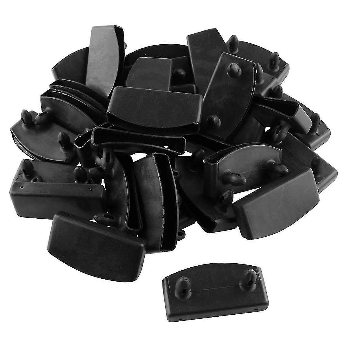 40pcs 57x9mm πλαστικό κρεβάτι Slat End Caps Κάτοχοι πλαστικών εξαρτημάτων επίπλων συνδετήρων συμβατά Εκμετάλλευση Εξασφάλιση ξύλινων πτερυγίων + (otyu