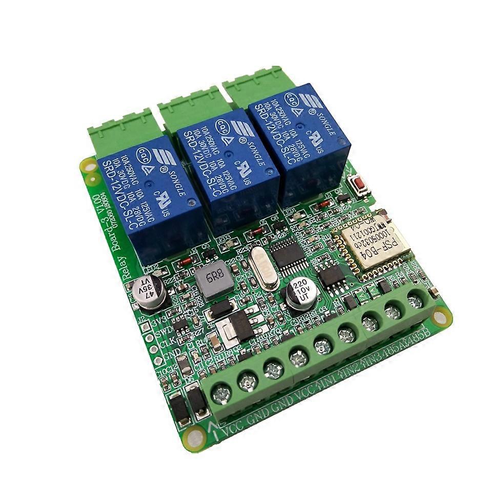 Mobile Phone App Remote WiFi Control DC Power 3-Way Relay Voice