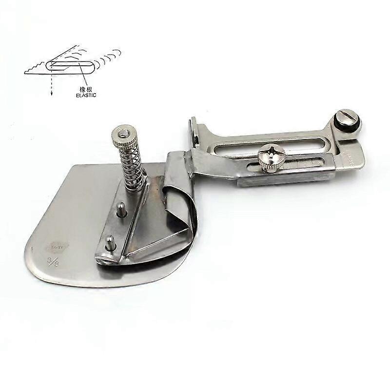 Hemming Folder Universal Rubber String Elastic Band Curved Edging Roll Rubber Curling Clipping Sewing Machine Presser