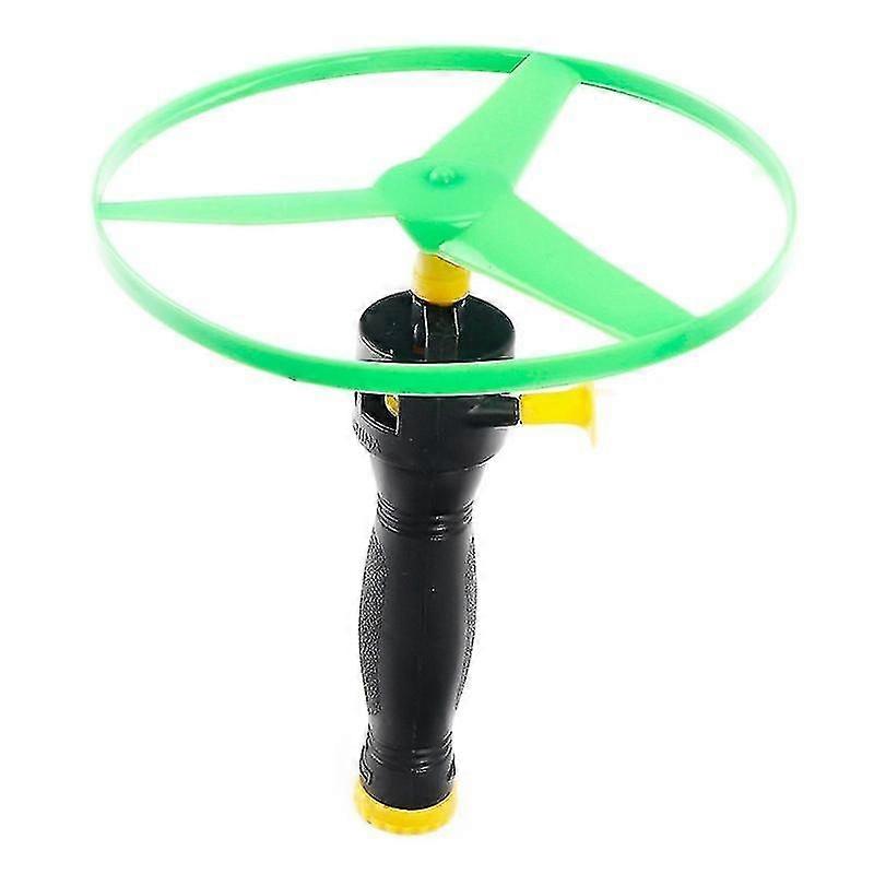 Twirly Flying Model With Starter Random Color Flying Saucer With Launcher Ufo Hand Helicopter (3pcs)