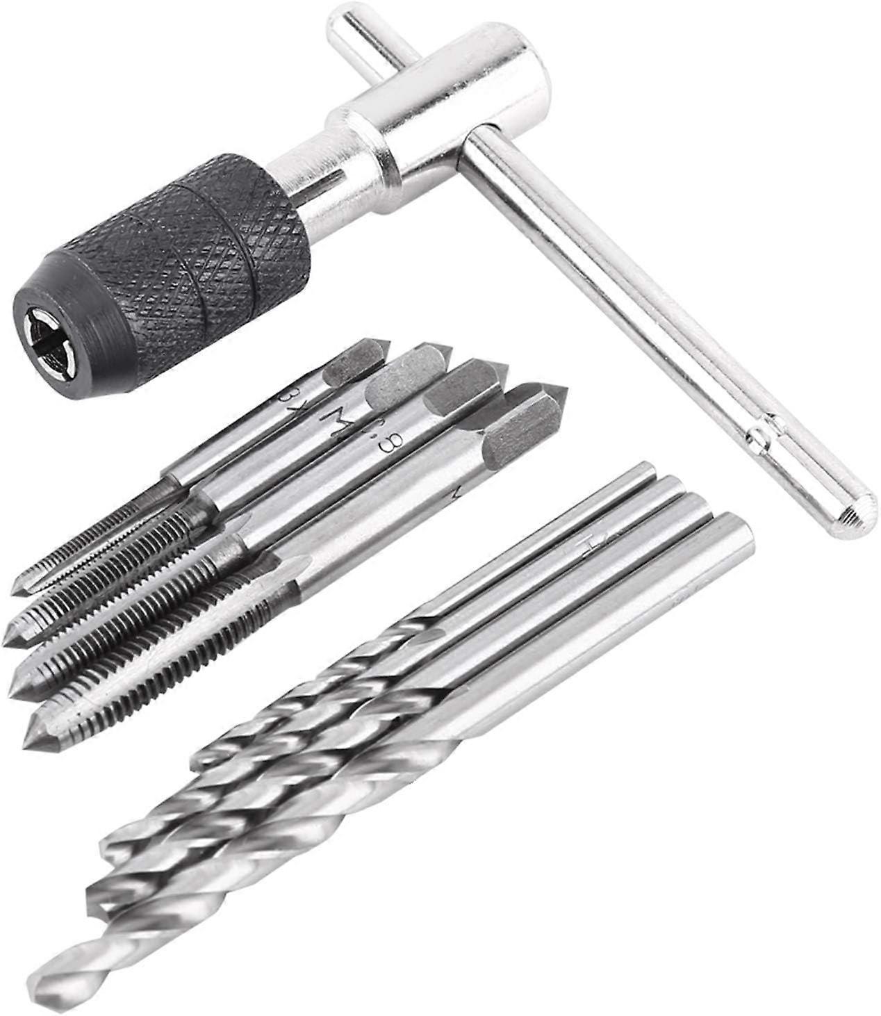 Hand Tarauds, Set Of 9 Hand -To -Hand -Right Trials, Allied Steel Tarauds With T