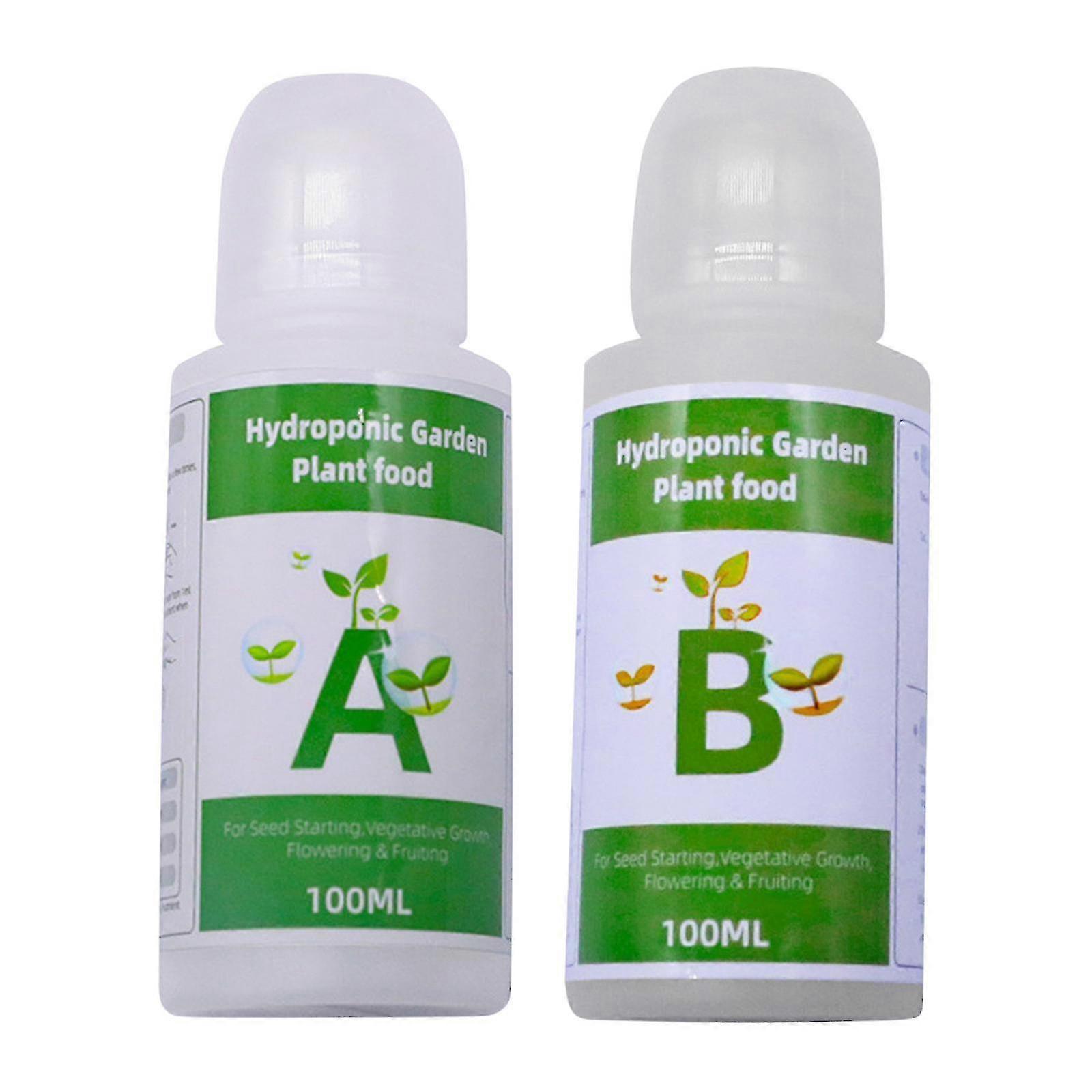 Soilless Cultivation A B Fertilizer Plant Universal Nutrient Solution Hydroponic Plant Fertilizer Compatible With Hydroponic Planter200ml