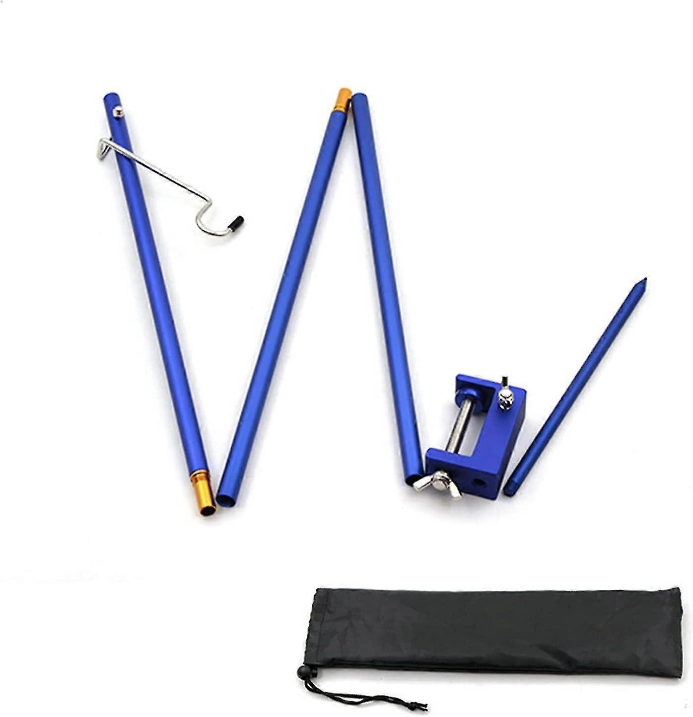 New - Aluminum Alloy Portable Folding Lantern Lamp Holder Hanging Pole Camping Portable Mini