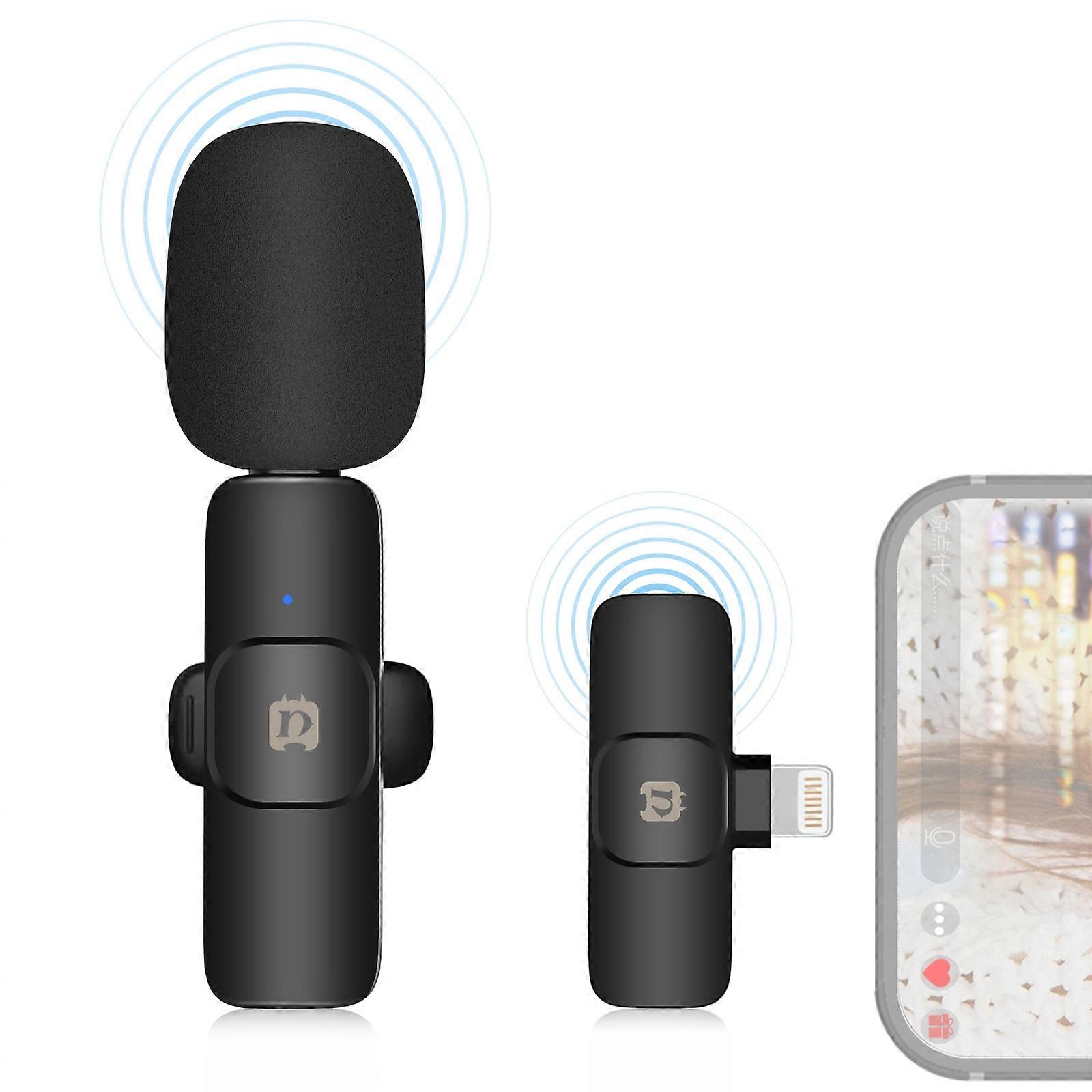 PULUZ Wireless Lavalier Microphone for 8-Pin Device