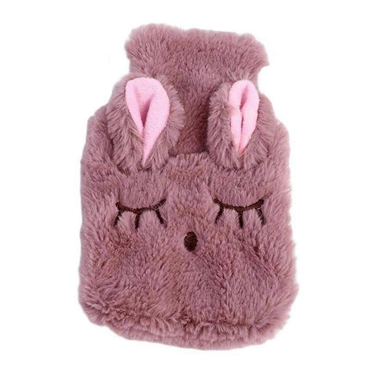 Winter Hot Water Bottle PVCPlush Shoulder Hand Warmer Heat Pack Reusable Heating Bag Household Thermal Sack AccessoriesC