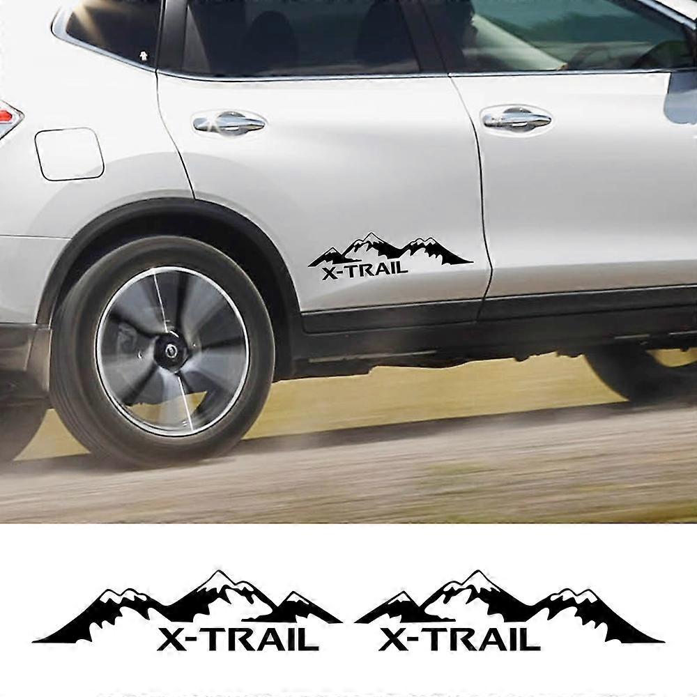 Protège-Souillures Portière Auto Nissan X-Trail T32 (2022) - Plastique Chromé Autocollant - Carhanson - Neuf