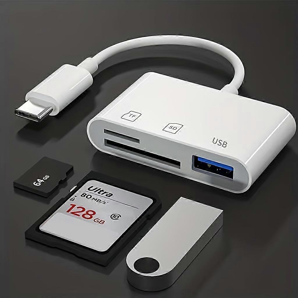 SD Card And Micro SD Card To USB Adapter For Android, USB C SD Card Reader For Camera Storage Card Reader, SD Card Reader For PC Or Mobile Phone