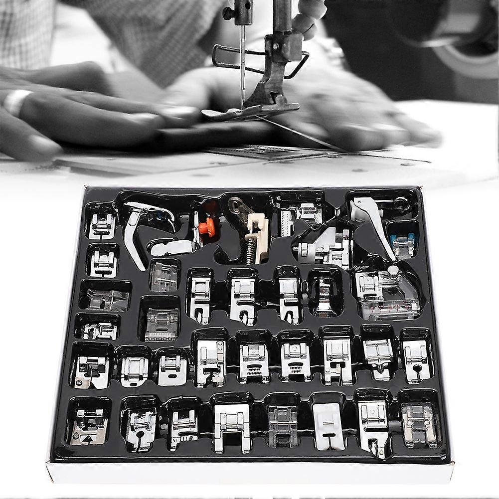 35-Piece Household Sewing Machine Metal Presser Foot Tool Kit