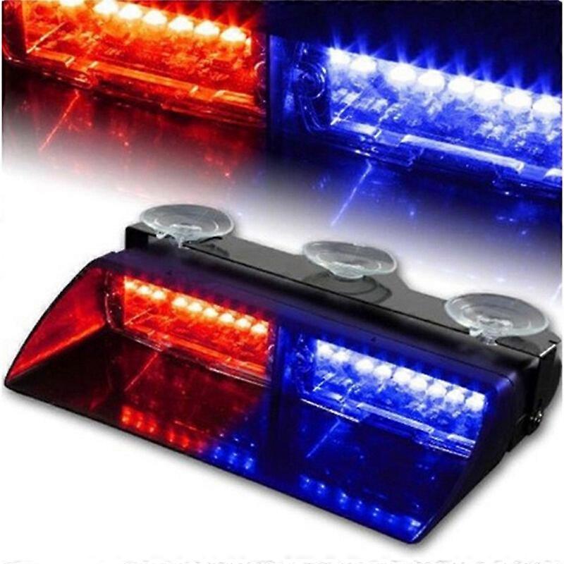 led Strobe Light With Suction Cups For Car, Boat, And Rv - Red/blue Flashing Police Lights,100% New