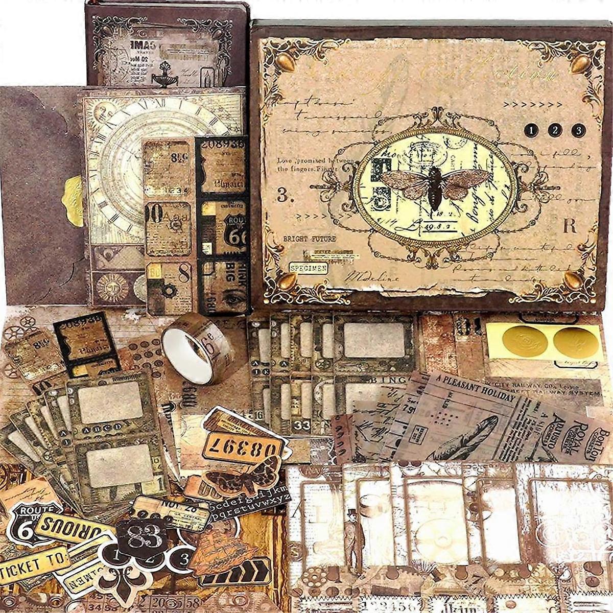 Scrapbooking Kit, The-Love Poems Series - Retro Merchandise, Box Packaging for Scrapbooking Materials