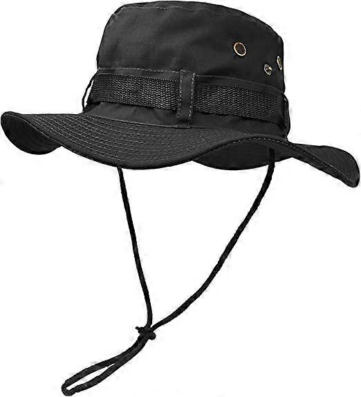 Outdoor Wide Brim Sun Hat Double Layer Classic Combat Army Style Jungle Sun Hat for Fishing, Hunting, Camping