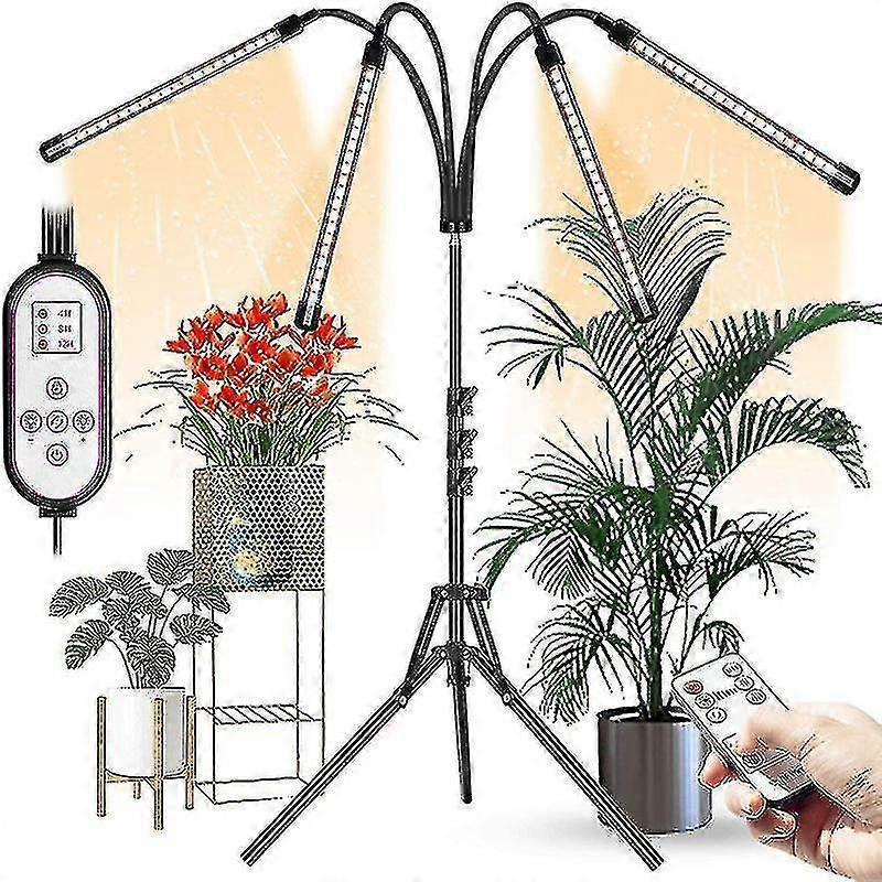 Gaoly-q LED Horticultural Plant Growth Light with Height Adjustable Stand, RF Remote & Wire Control Timer