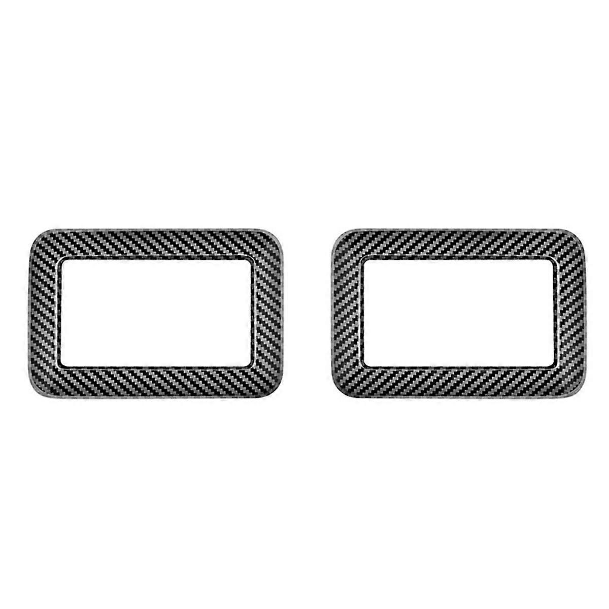 For ALPHARD/VELLFIRE 40 Series 2023+ Car Middle Row Seat Control Pane Trim Frame Sticker Carbon Fib