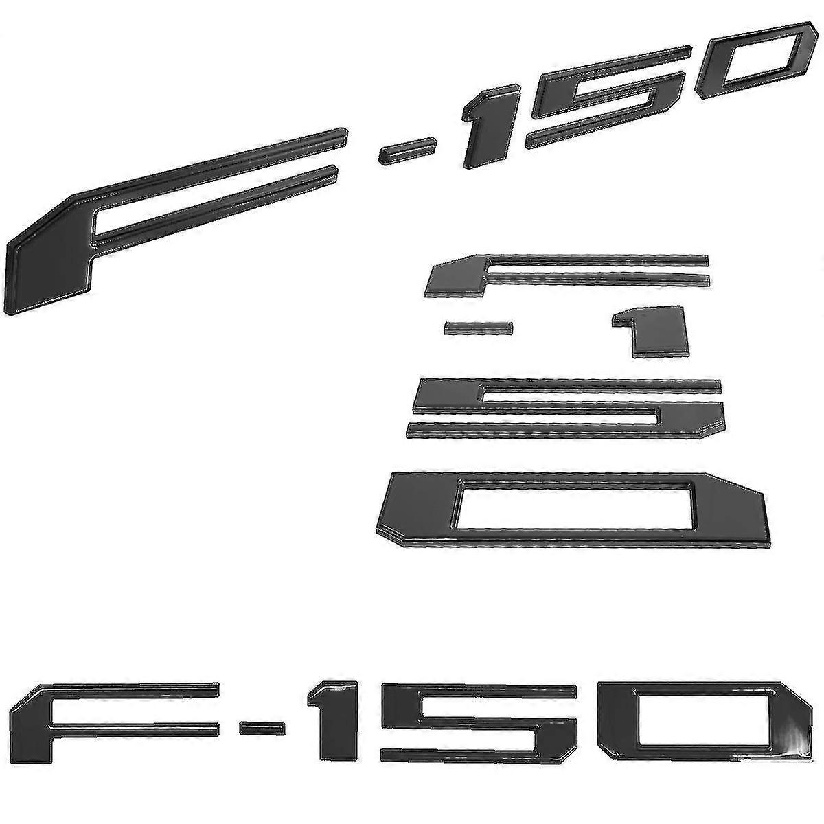 3d Raised Tailgate Insert Letters- 3m Adhesive Tailgate Emblem(black)