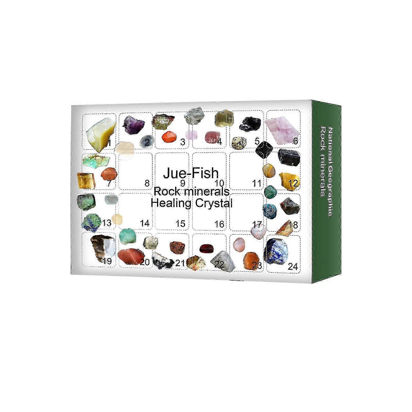 24 Grid Ore Green Boîte cadeau Noël 24 Days Guess Blind Box Petits cadeaux