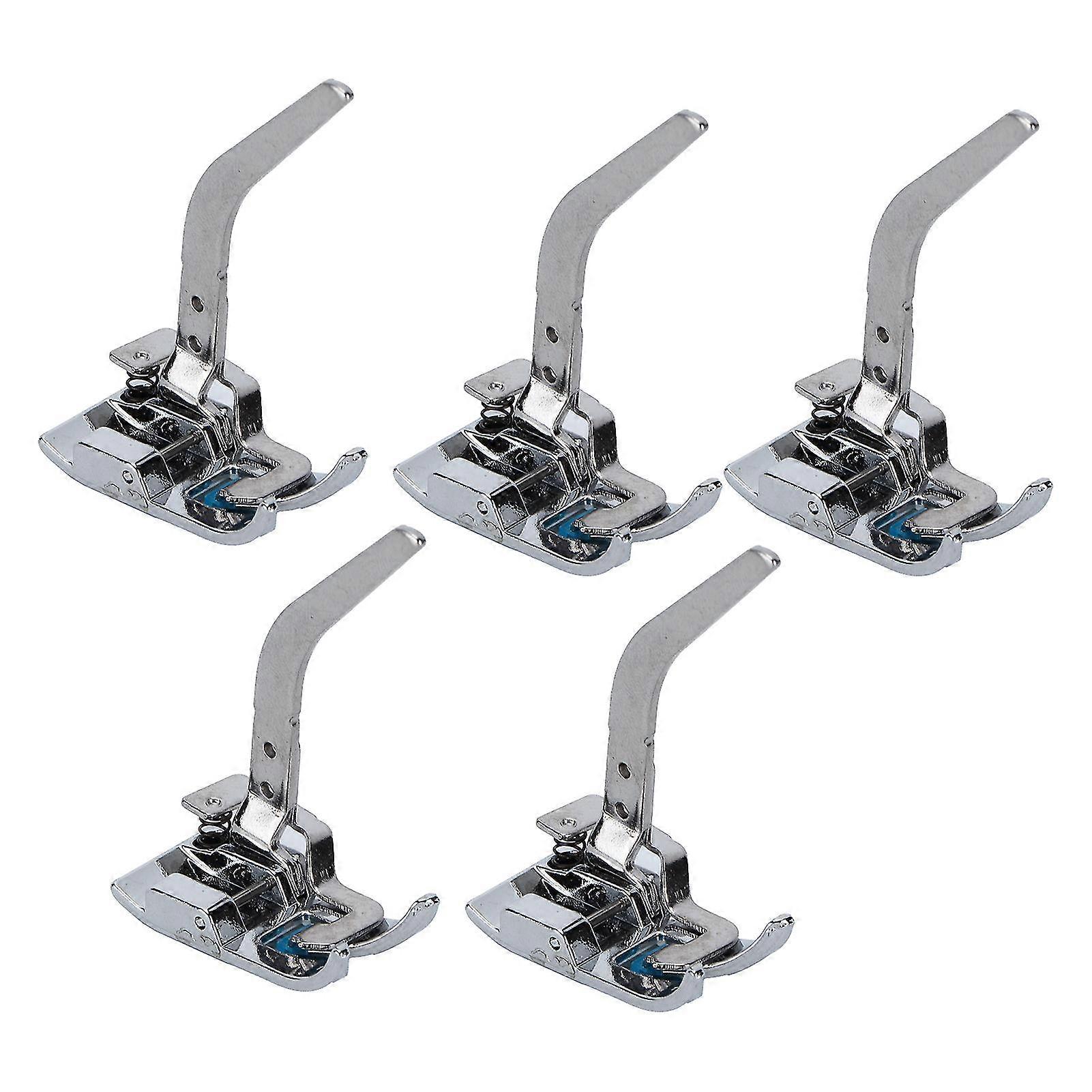 5Pcs Knit Presser Foot Set for Light Thin Elastic Fabrics - Perfect for Household Sewing Machines