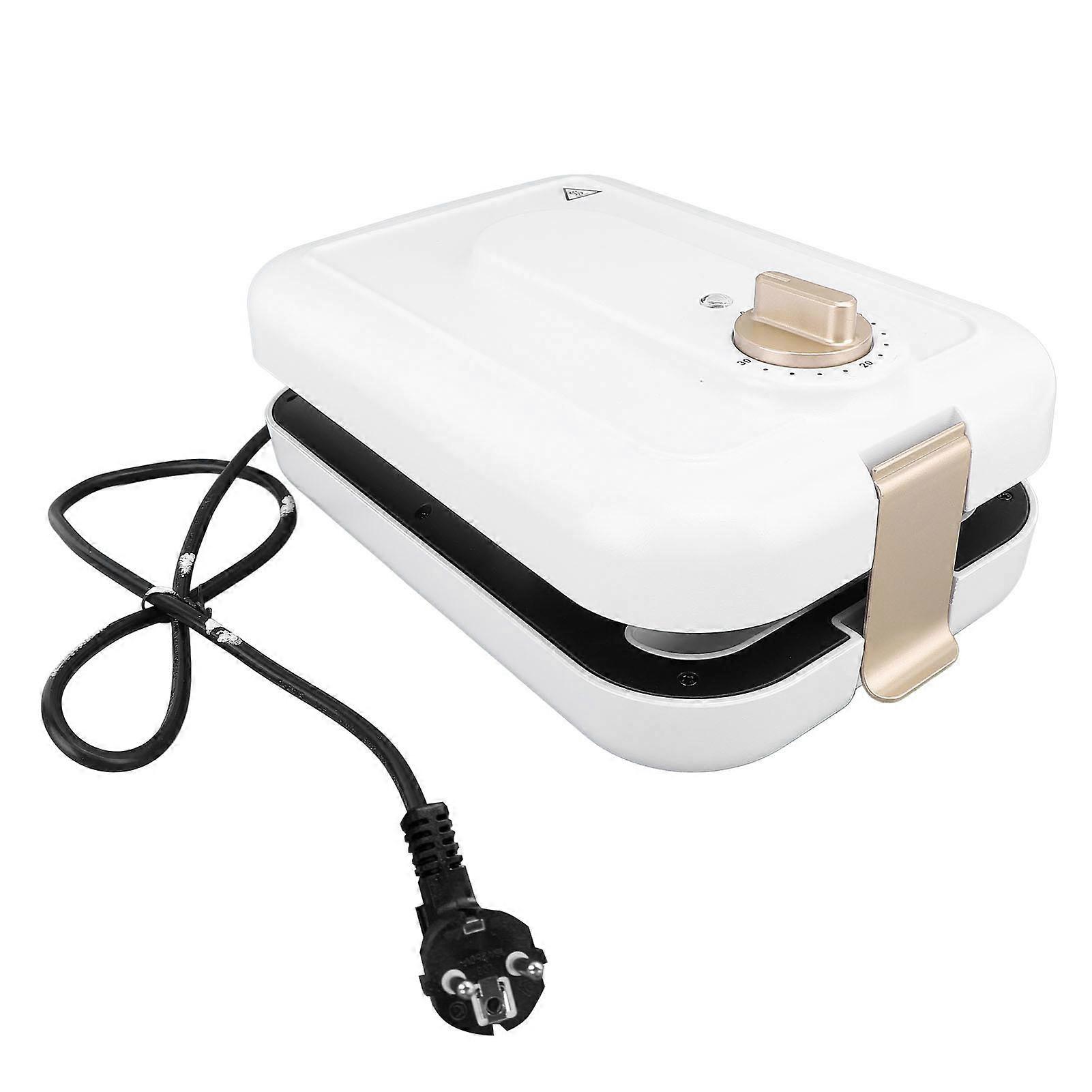 600W Waffle Maker Sandwich Maker with Non Stick Plate Removable Electric Panini Press Timing Function Quick Release Easy Clean EU Plug 220V