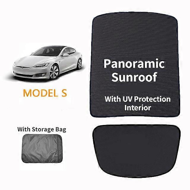 Car Glass Roof Sunshade For Tesla Model S Front Rear Sunroof Windshield Skylight Blind Shade Net UV Protection Interior Cover
