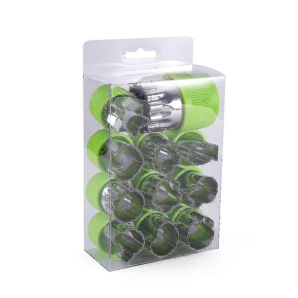 11pcs Stainless Steel Vegetable Fruit Mold 11pcs Shape Cutting Moldamp;handle Vegetable Tools