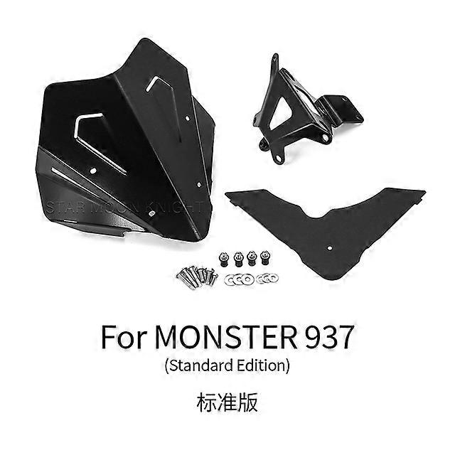 Motorcycle Windshield For DUCATI MONSTER 937 Plus 2021 2022- Accessories Windscreen Fairing CNC Aluminum Wind Shield Deflector