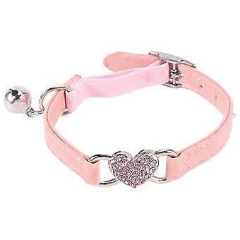 Heart Charm And Collar Safety Elastic Adjustable With Soft Velvet Material Collar Pet Product Small