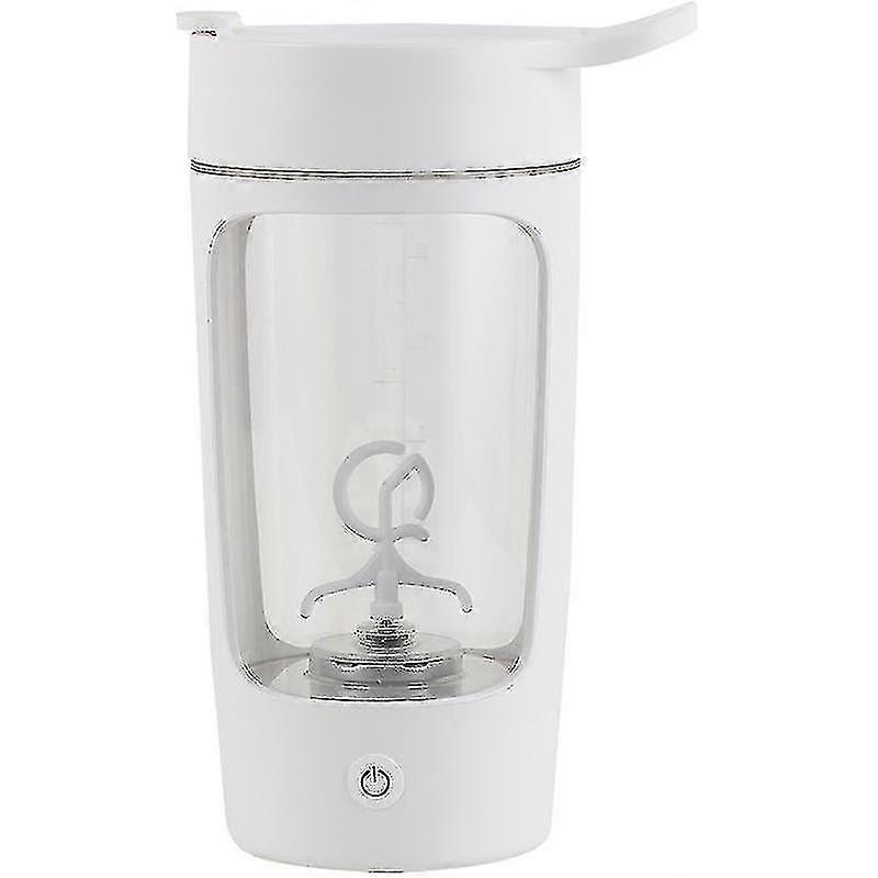Bianco 650ml Fitness Cup Tazza di miscelazione elettrica Tazza di miscelazione elettrica portatile automatica Succo di latte Tazza di caffè Miscelatore Bottiglia di frullatore