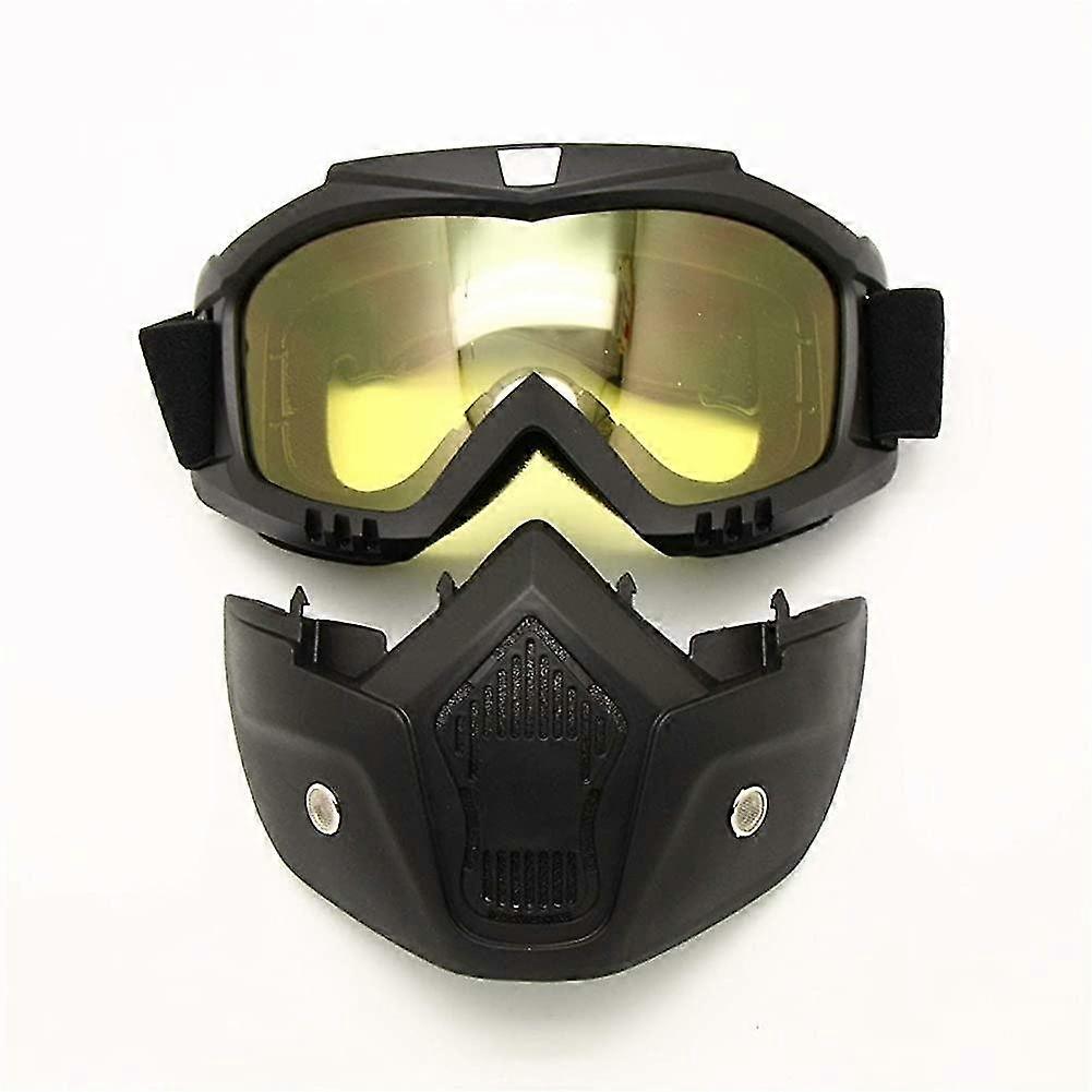 Motorcycle Knee Goggles With Removable Face Shield