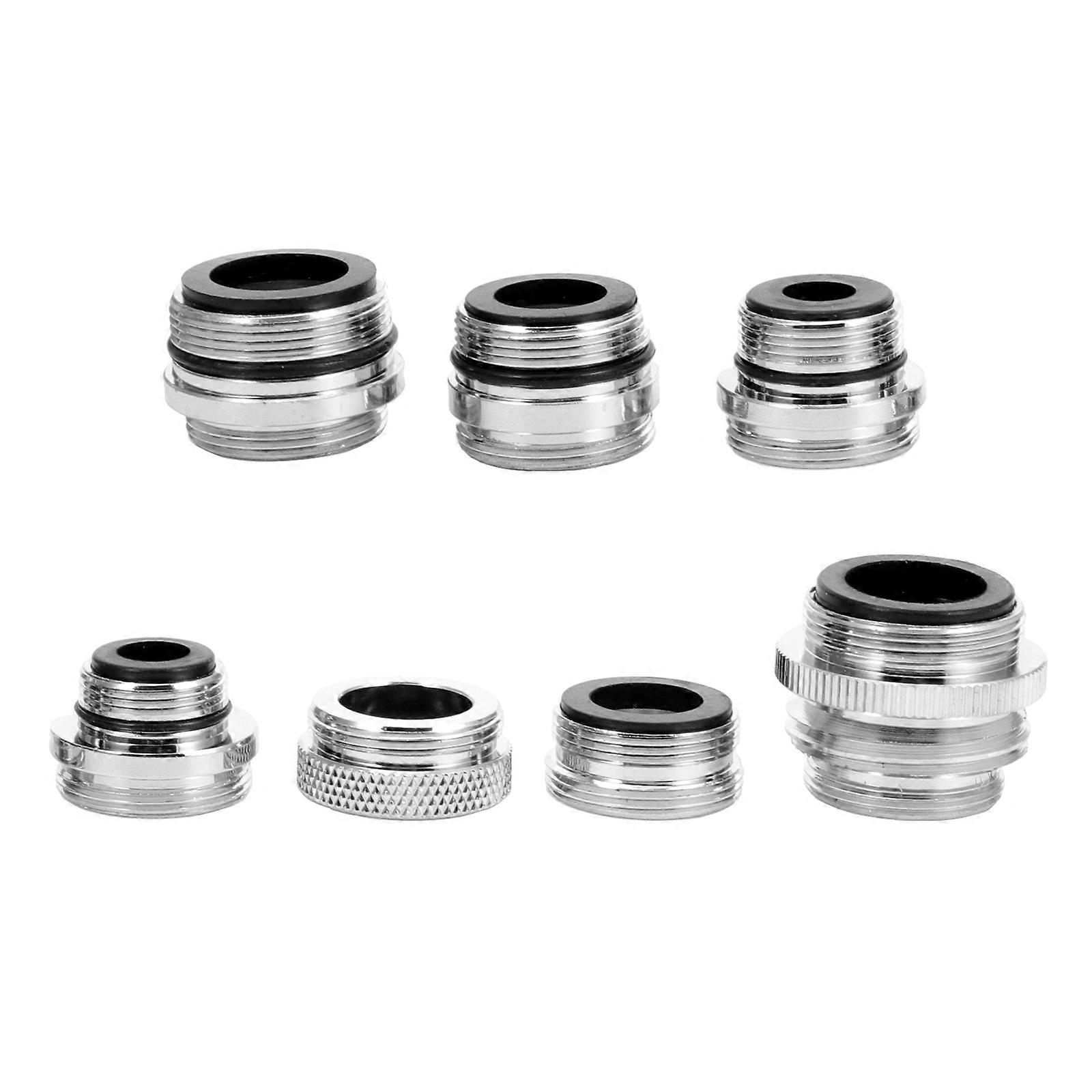 7Pcs Faucet Adapter Kit Brass Aerator Adapter Set Faucet Adapter for Garden Hose