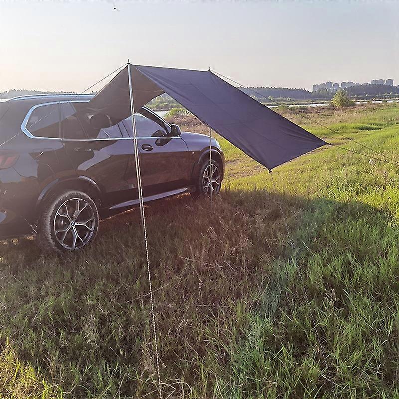 Waterproof Car Awning Sun Shelter, Portable Auto Canopy Camper Trailer Sun Shade for Camping