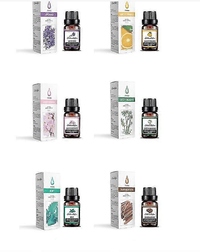 essential Oils Essential Oils Set - Top 6 Organic Blends For Diffusers, Home Care, Candle Making,(10ml)