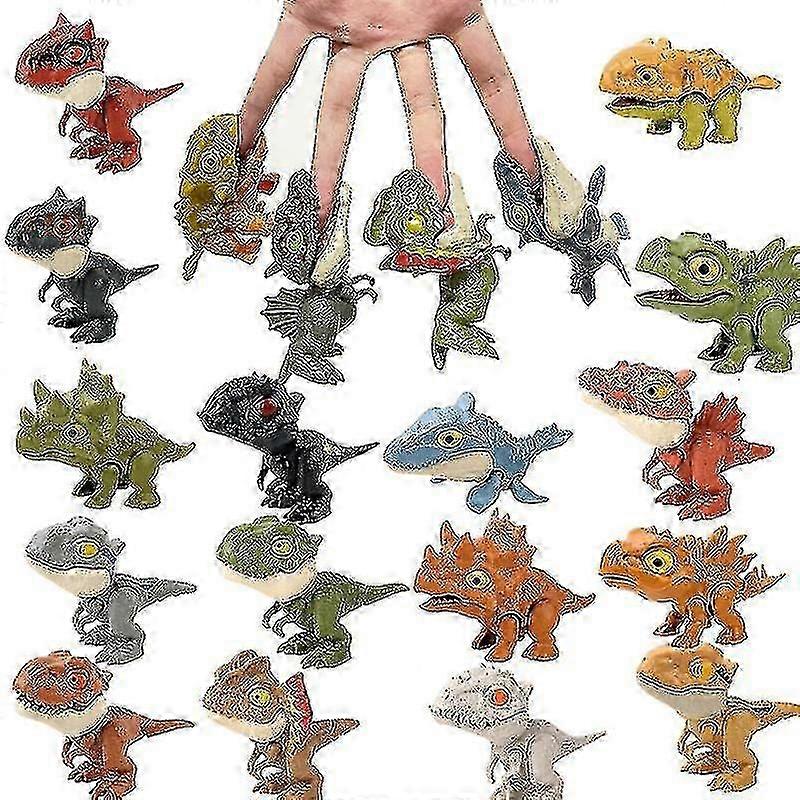 1 adet Jurassic Mini Dinozor Aksiyon Figürü Isırma Parmak Oyuncak, Sırt Çantası Kolye Snap Squad Tyrannosaurus Rex Dinozor Isırma El Çocuk Erkek Oyuncak
