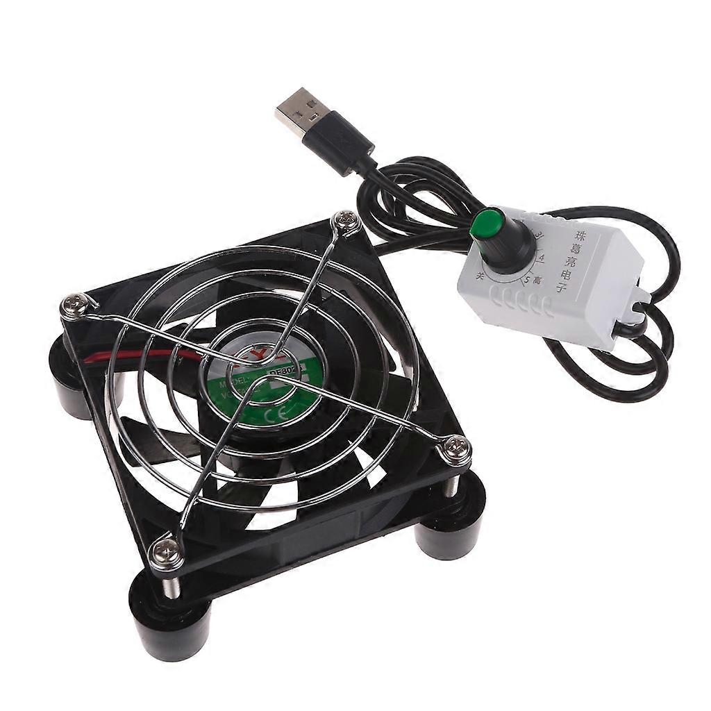  Multi-Purpose USB Cooling Fan with Mesh Mat  8cm/12cm/24cm Stepless Speed Fans