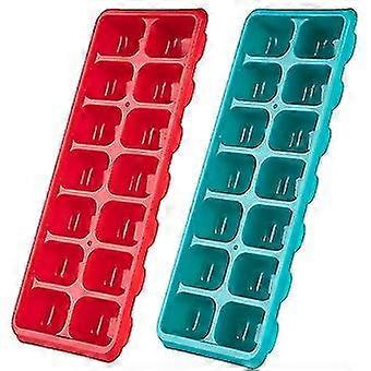 Plastic Ice Cube Trays For Freezer, Ice Cubes Per Tray With Easy-release Design