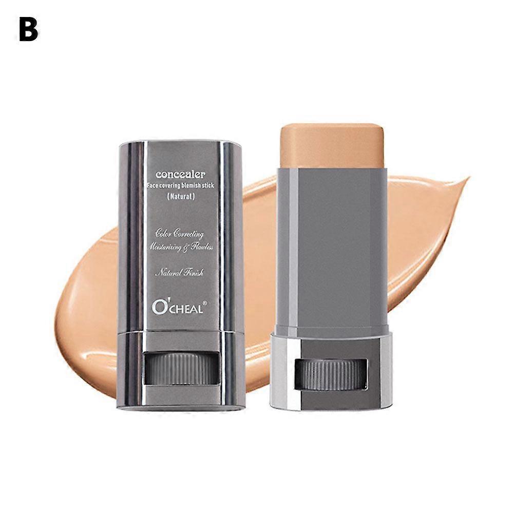 Portable Concealer Stick Natural Coverage Hydrating Lightweight Foundation For Flawless Skin 30g